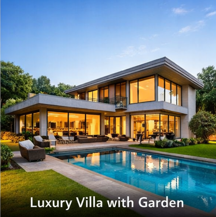 Luxury Villa with Garden